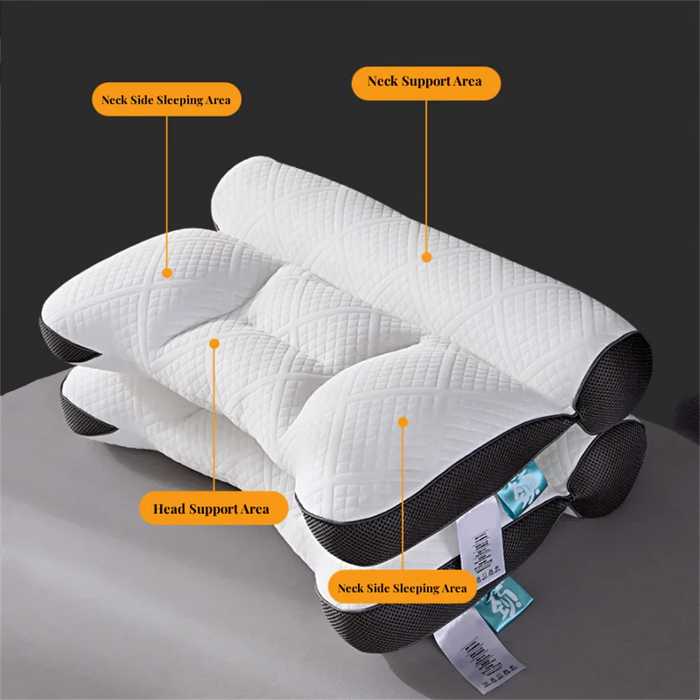 Anti-Traction Zoned Knitted Neck Support Pillow