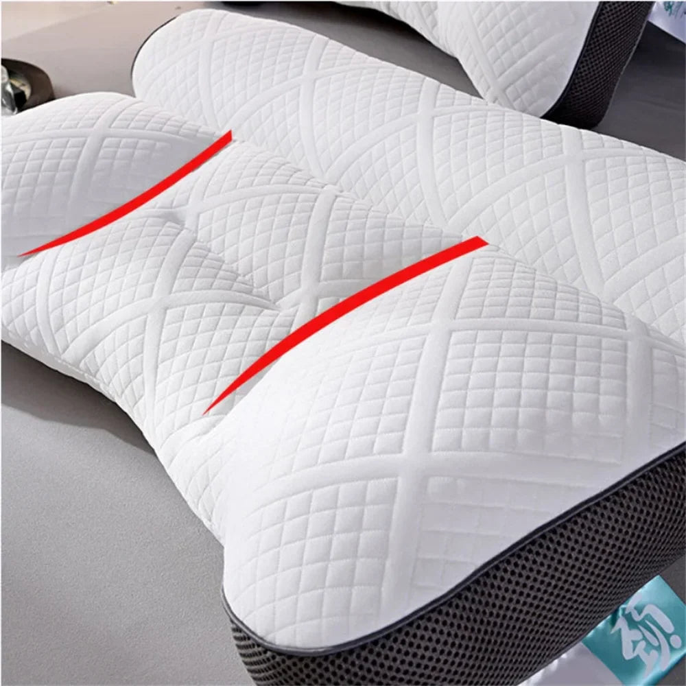 Anti-Traction Zoned Knitted Neck Support Pillow