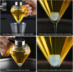 Diamond Glass Oil Bottle