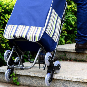 Foldable Shopping Trolley with Seat