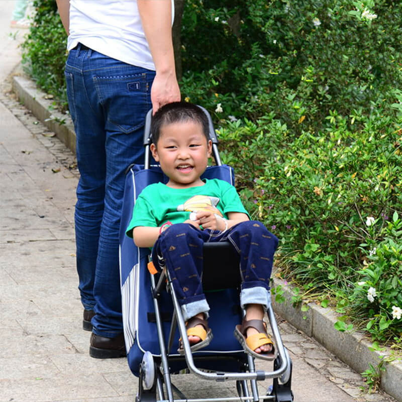 Foldable Shopping Trolley with Seat