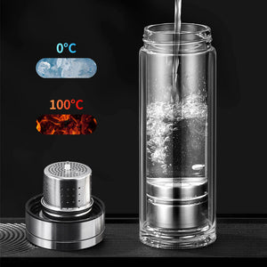 Magentic Tea Infuser Glass Bottle