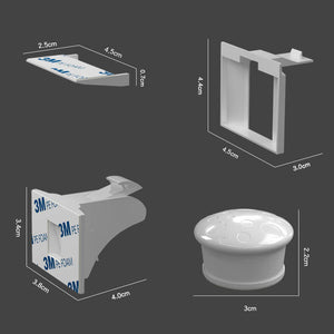 Magnetic Cabinet Locks (4 Locks + 1 Key)