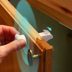 Magnetic Cabinet Locks (4 Locks + 1 Key)