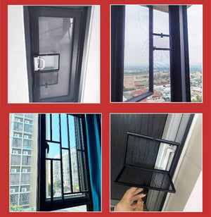 Magnetic Window Screen with Small Window