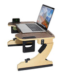 Wood Adjustable Folding Computer Desk